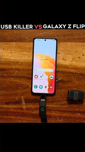 USB KILLER VS SAMSUNG Z FLIP | WHO WILL WIN 💀#samsung