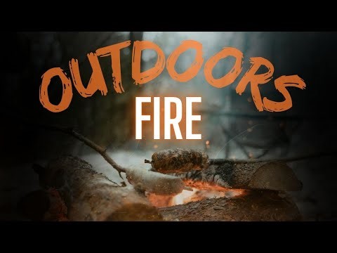 Outdoor Fire Ambience in the Woods ~ Real Campfire Sounds (1 Hour)