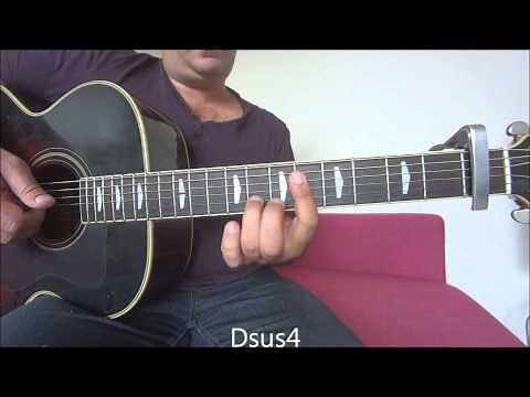 Run to you - Whitney Houston intro guitar part 1 tutorial