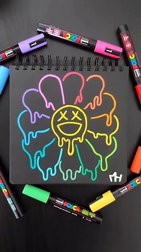 Mesmerizing Posca Marker Drawing by @mikyharper