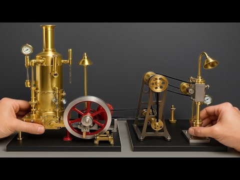 Steam Engine Model Kit Assembly | Detailed Build
