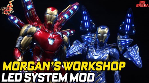 Hot Toys Iron Man MK85 & Rescue LED Touch System by Morgan's Workshop Review
