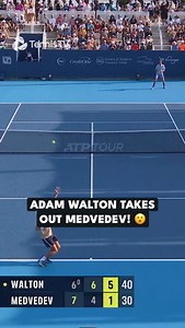149K views · 1.2K reactions | Biggest Career Win!  Adam Walton defeats former World No. 1 Medvedev to move into Round 3 | Tennis TV | Facebook