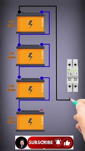 Battery Series Connection Explained | How to Connect Batteries in Series Step-by-Step Wiring Diagram
