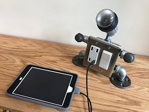 DIY Steampunk Robot USB Charger Table Lamp