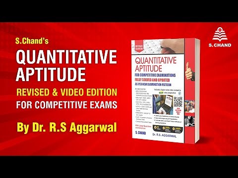 📚 Dr. RS Aggarwal's Quantitative Aptitude Book for Competitive Exams | New Edition | S Chand Academy