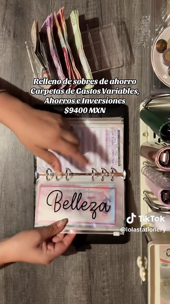 💰Adquiere tus carpetas de ahorro por mensajito privado. Rellenando mis últimas dos carpetas con el presupuesto restante. #dinero #ahorro #money