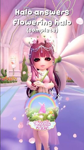 ALL HALO ANSWERS 🌸 FLOWERING HALO 2026 🐰✨️(complete!) #royalehigh #roblox #games #rh #shorts #fyp