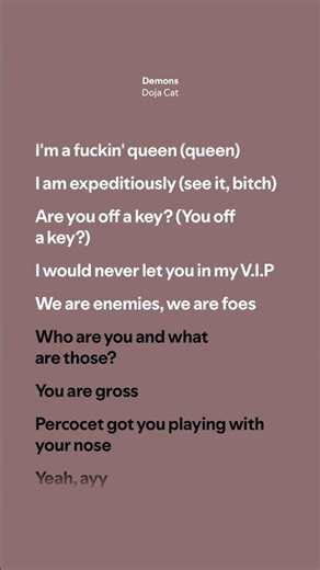Demons - Doja Cat (Lyrics)