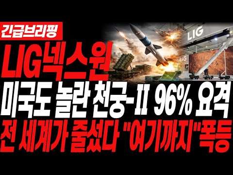 [LIG Nex1 Stock Forecast] The Power of K-Defense Industries Surprises Even the US! The World Is L...