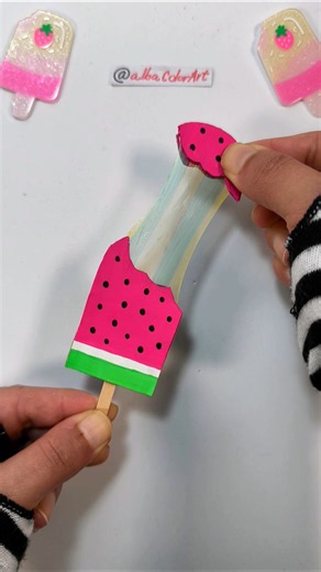 ✨🌈🍉 Fun Craft Idea 💓 #art #diy #painting #craft #handmade