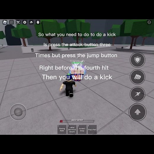 How to do a downslam and a uppercut on mobile strongest battlegrounds