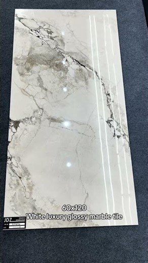 60x120white luxury glossy marble tile #60x120 #interiordesign #marblefloor