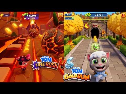 Talking Tom Gold Run 🆚 Time Rush 2026 💥 Ultimate Crossover Gameplay!