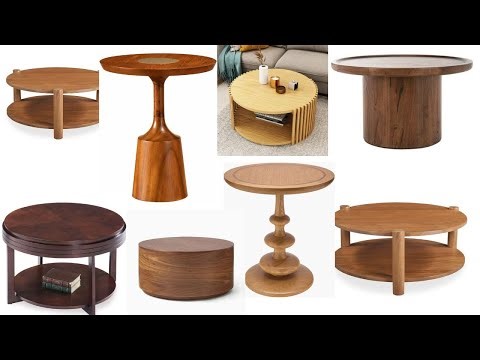 Elevate Your Space these Round Wooden Coffee Table into Modern Home Décor That Shines and Sells!