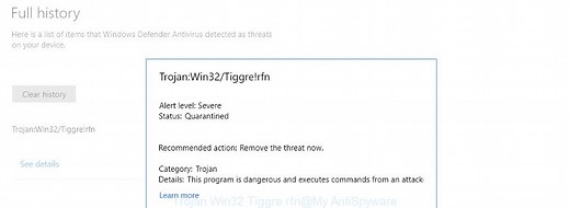 How to remove Trojan:Win32/Tiggre!rfn [Virus removal guide]