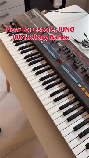 Juno Parts | How to restore Juno 106 factory banks!! If you’ve recently bought a Juno 106 and the previous owner has messed with the sounds or you... | Instagram