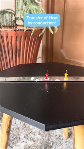 The flame didn’t touched thewax…so why the pins fall?🔥#science #conduction #shorts