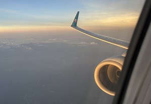 CFM56-7B也有温柔的一面|绝美日落 南航B737-800WL(B-1583)广州白云机场推出开车 起飞(原声)