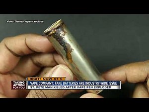 Battery expert warns counterfeit batteries have invaded the U.S vape pen industry