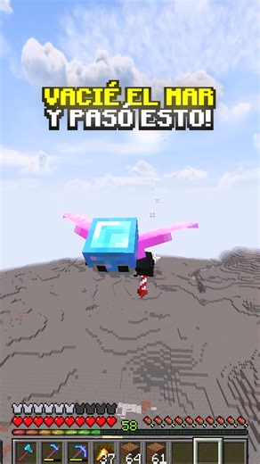 VACIÉ EL MAR Y ENCONTRÉ ESTO 😈 #minecraft #nezosecreto | Nezo Secreto