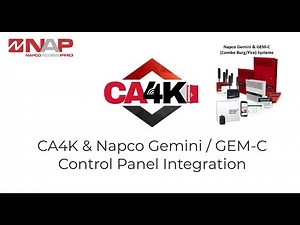 How to Integrate CA4K & Napco Gemini / GEM-C Control Panels
