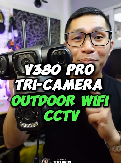 V380 Pro Wireless CCTV: Night Vision & Motion Detection