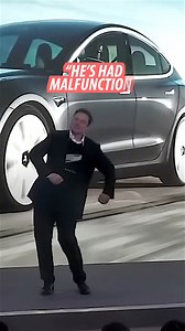 2.8M views · 10K reactions | During the launch of his Tesla vehicles, Elon Musk started celebrating with some strange moves, they were so unusual that thousands of people were left wondering whether he was human. | Icons + | Facebook