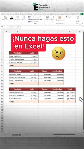 FAE Formación Académica Excel on Instagram: "Aprende a sumar como un profesional en Excel. 😎📌 #excel #exceltips"
