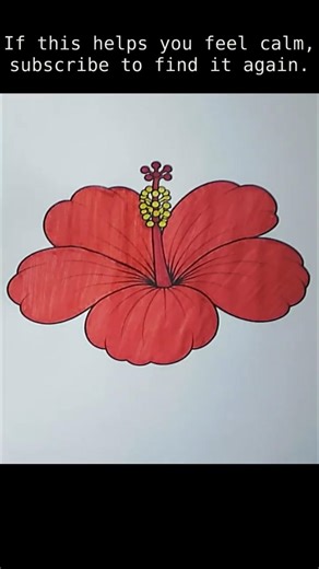 Coloring Hibiscus 🌸 | Calm, Satisfying, No Talking