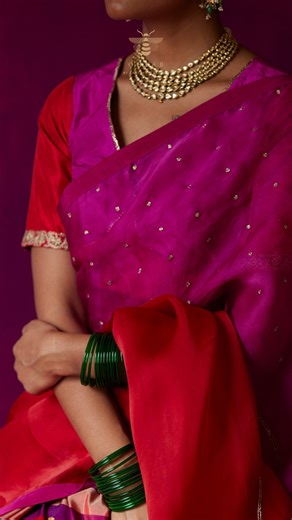 Inspired by the timeless grandeur of Hyderabad’s Chowmahalla and Falaknuma palaces, these sarees are an ode to Mughal architecture, Nawabi elegance, and India’s rich artisanal traditions. From Banarasi handwoven Pachranga silks to the intricate zardozi and dabka embroidery, every detail carries centuries of Indian artistry. Each drape evokes the splendor of Hyderabadi royalty—revived for the modern connoisseur. 📍Crafted in India, cherished worldwide. • 🕌 #HyderabadiElegance | #SareeStory | #In