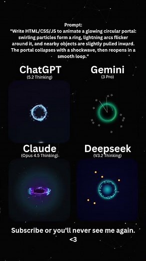 AI Coding Battle: Glowing Portal VFX ✨🌀