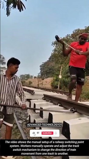 Manual Switching Point Setup System in Railways !! #innovation #tool #tools