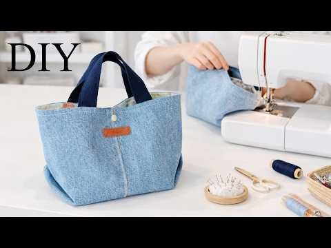DIY Denim Bag from Old Jeans | Easy Sewing Tutorial for Beginners