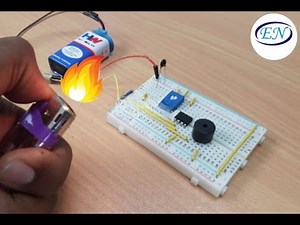 How to make fire alarm science project on Breadboard complete explain in Hindi | Urdu