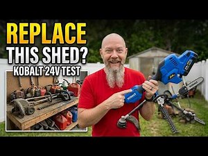 Testing the Kobalt Multi-Head Trimmer | Replace Your Whole Shed?