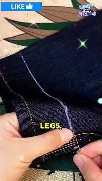 Save Money Shorten Your Pants Yourself at Home. #fashiontips #sewingtips #styletips #lifehacktips