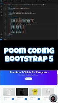 Coding Website Shirt Shop Design By Using Bootstrap 5 #html5 #bootstrap