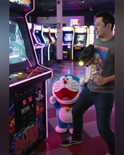 #doraemon #tembak #alien #boom #arcade