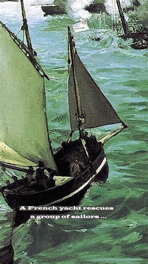 The Battle of the Kearsarge and the Alabama by Édouard Manet