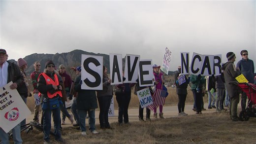 Protesters gather to push back on Trump's plans to close NCAR