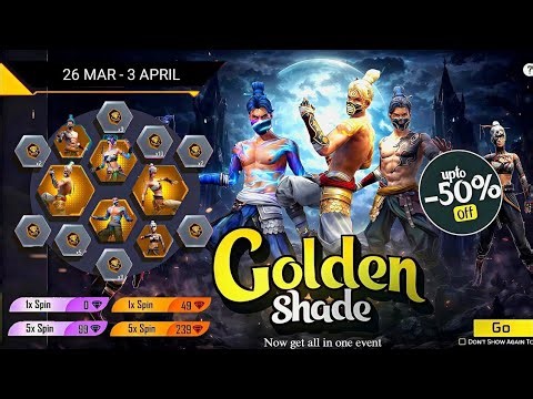 Ob53 100% Golden Shade Bundle Return💥| Next Mystery Shop Discount Event | Free Fire New Event