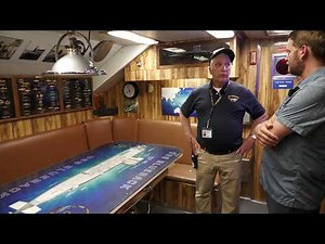 Inside the Officer's Wardroom on a Cold War Submarine
