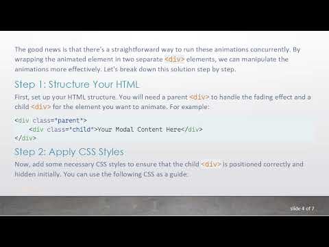 How to Make jQuery Animation Functions Run in Parallel