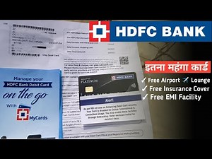 HDFC bank Platinum chip Debit card unboxing | Explain full detail features