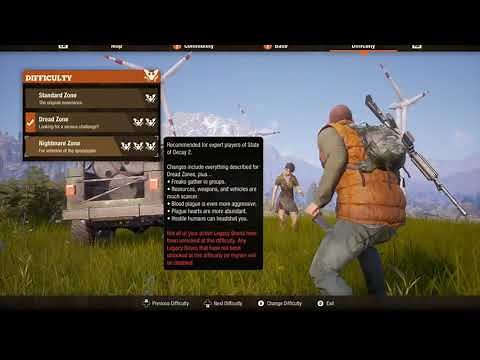 State of Decay 2: Changing Difficulties Midgame