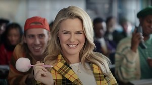 As if Alicia Silverstone would be caught in anything less than her iconic Clueless plaid for new Super Bowl commercial