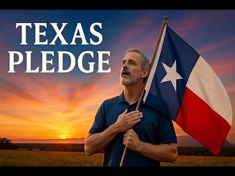 Texas Pledge of Allegiance with Words, Vocals, and beautiful Photos!