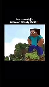 How crouching in Minecraft actually works 😭