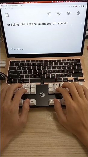 No word you can't write with steno #steno #keyboard #typing #productivity #mechanicalkeyboard